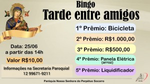 Bingo Tarde Entre Amigos 24 06 23