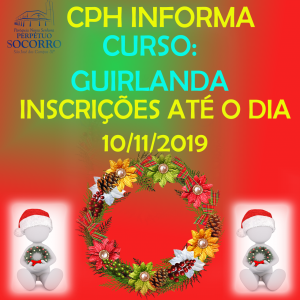 CPH Inscrições Curso de Guirlanda