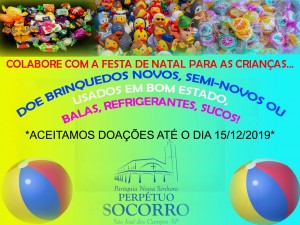 Doação de Brinquedos Festa Natal 2019