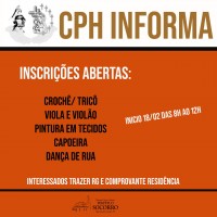 Inscrições para Cursos Gratuitos CPH.