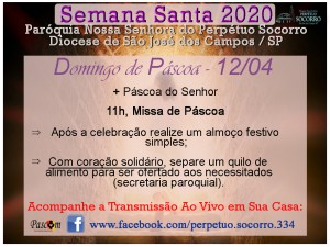 Semana Santa 2020 - Domingo de Páscoa