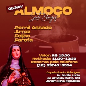 Almoço Santa Edwiges 08 11 2020
