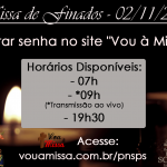 Missa de Finados – 02/11.