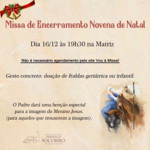 Missa de Encerramento Novena de Natal 16 12 2020b