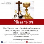 Festa da Divina Misericórdia – 11/04/2021 (acompanhe pelas redes sociais)