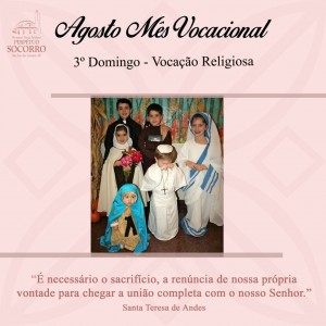 Agosto Mês Vocacional - 3 Dom