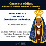 Carreta em honra a Nossa Senhora Aparecida