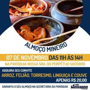 Almoço Mineiro Rádio Mensagem 07.11.2021