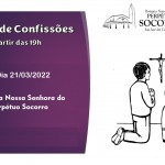 Mutirão de confissão – 21/03 a partir das 19h.