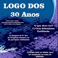 Concurso para criação do Logo de 30 anos da Paróquia (até o dia 10/08/2022).