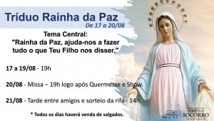 Tríduo Rainha da Paz 2022