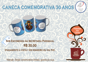 Caneca Comemorativa 30 Anos