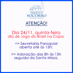 Expediente secretaria e Missa dia 24/11.