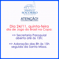 Expediente secretaria e Missa dia 24/11.