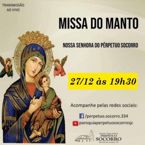 Missa do Manto 27 12 2022 19h30