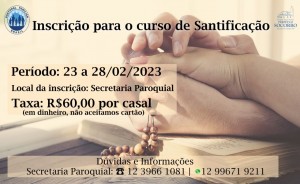 Inscrições encontro casais 23 a 28 02 2023