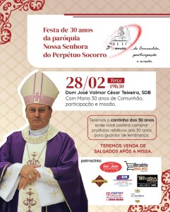 Programação Festa 30 anos - 28 02 23