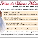 Tríduo e Festa Comunidade Divina Misericórdia.