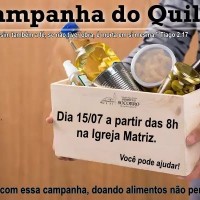 Campanha do Quilo – edição Julho, dia 15/07/2023.