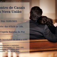 Inscrições: Encontro de Casais em Nova União.