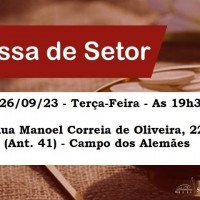 Missa de Setor – 26/09