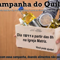 Campanha do Quilo 18/11.