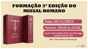 Formação 3ª Ed Missal Romano