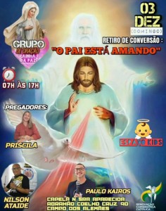 Retiro de Conversão de Oração Rainha da Paz 03 12 23