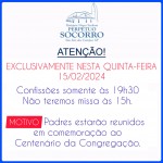 Comunicado ref. 15/02, quinta-feira.