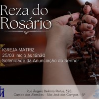 Reza do Rosário – Solenidade da Anunciação do Senhor.