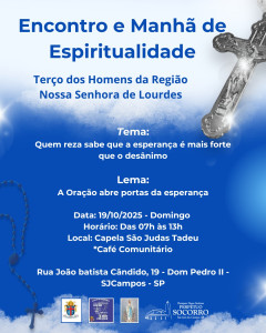 Manhã da Espiritualidade Terço dos HOmens 19.10.25