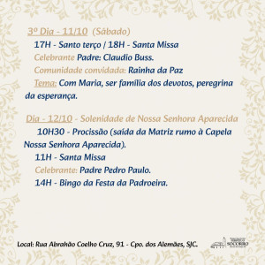 Tríduo N. Sra. Aparecida 2025b