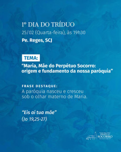 Tríduo dia 1 - 25.02.2026