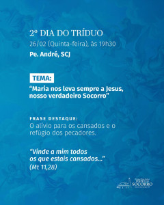 Tríduo dia 2 - 26.02.2026