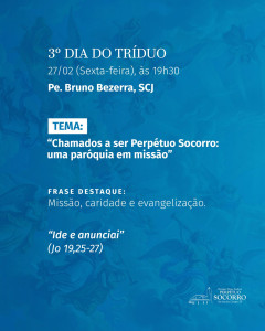 Tríduo dia 3 - 27.02.2026