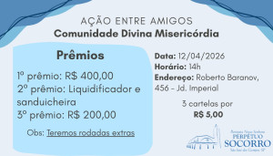 Festa Div Miseric 2026 - Ação Entre Amigos