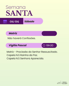 Semana Santa 2026 - Sáb 0404
