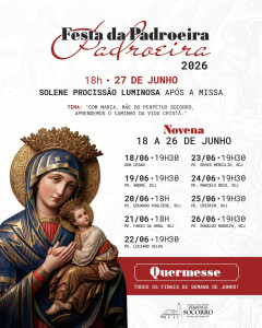 PROGRAMAÇÃO NOVENA 2026